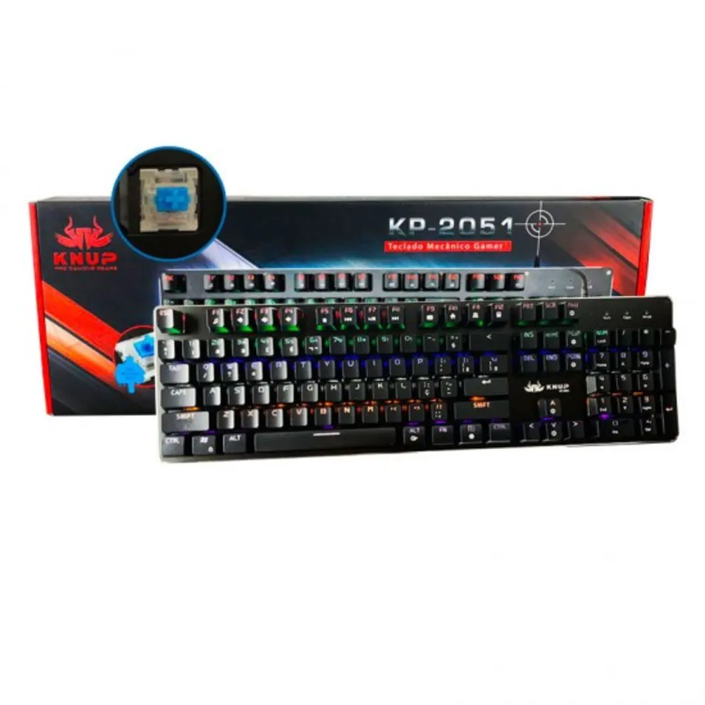  - Teclado - preta - Central - unidade    Cod. TECLADO GAMER KP-2051/FE